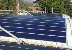fotovoltaico silicio amorfo su Centro Sportivo